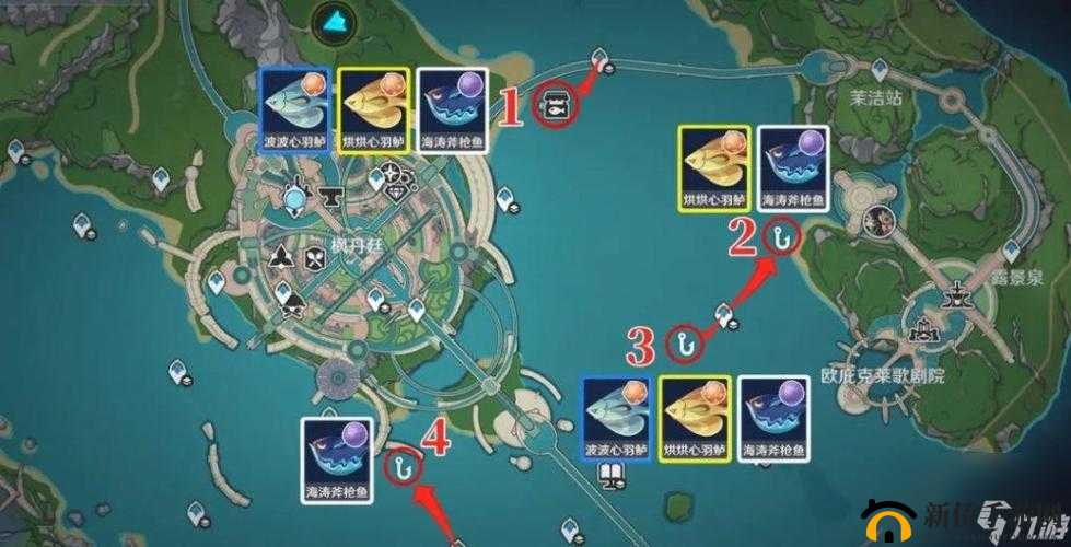 原神探索秘境:黄金鲈鱼的水域寻踪技巧