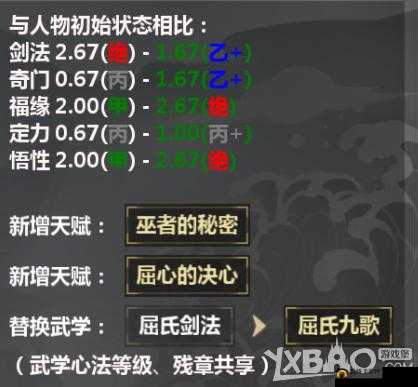 如何获取江湖 X 汉家江湖人物潜质?这里有详解