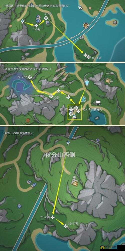 原神 4.6 版本：探索彩虹蔷薇的采集路线