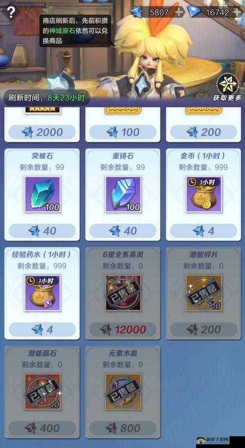 王冠进阶:材料详解与潜能激发总览