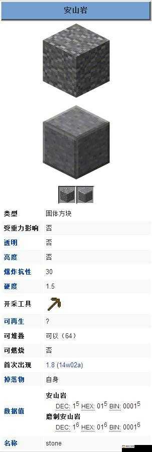 我的世界安山岩用途及获取方法解析或我的世界安山岩攻略:作用与获取途径探讨