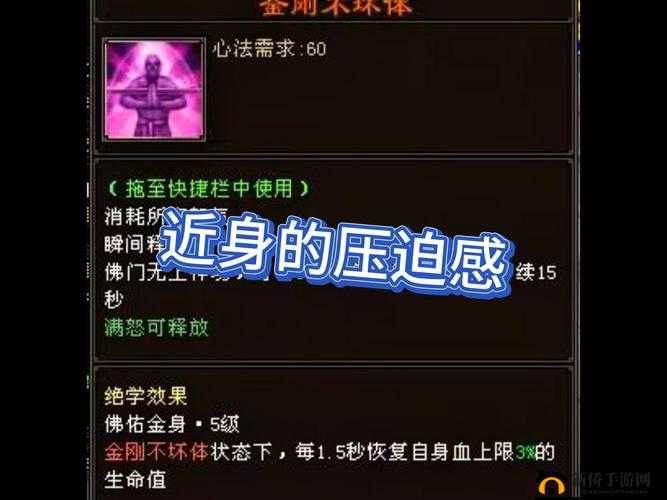 大掌门中金刚不坏体属性全方位详细解析及对游戏进程影响深度探讨