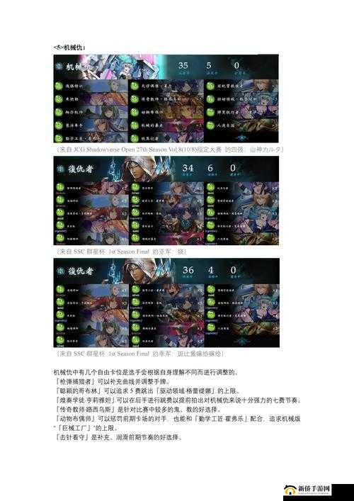 影之诗 SFL 环境周报（第二周）：龙皇退位，中妖称雄