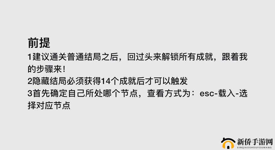 Inside隐藏结局揭秘:触发方法全解析