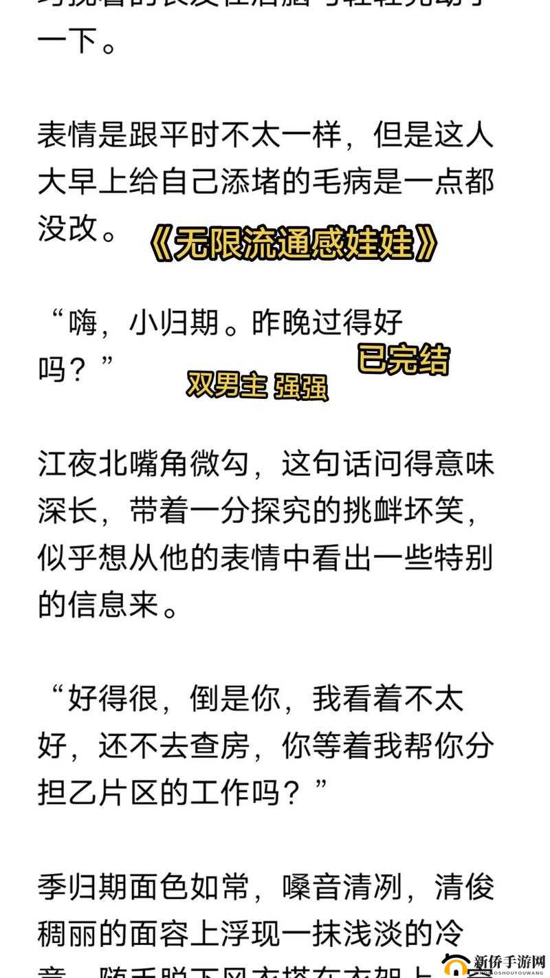 通感玩具双男主设定的奇妙之旅