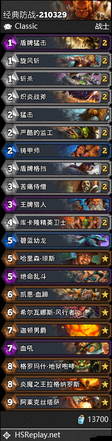 炉石传说冰封王座九职业竞技场高胜率职业卡排名