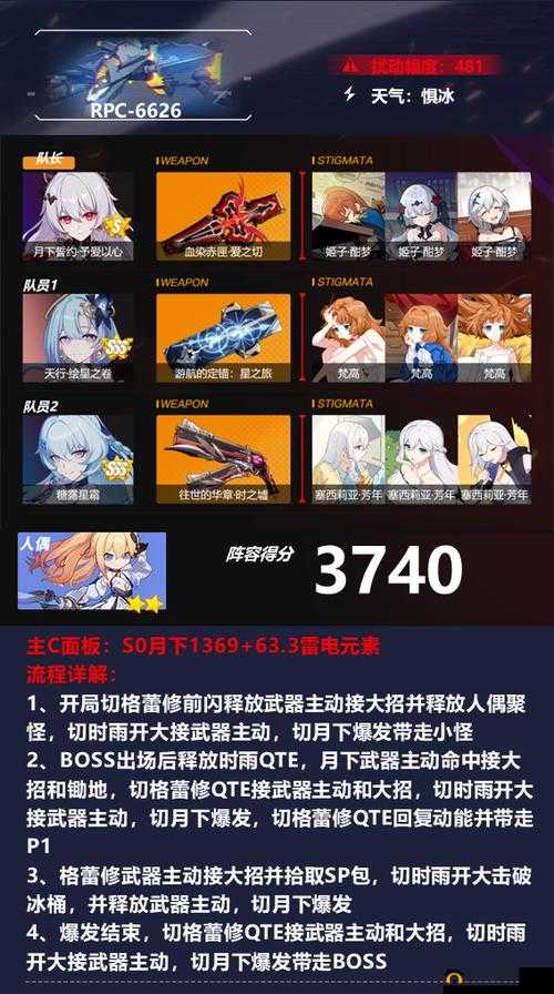 崩坏3紫苑深渊速切流阵容搭配，红莲深渊轻松通