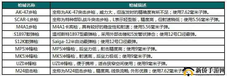 荒野行动武器汇总一览,哪种枪好用在资源管理中的重要性及策略