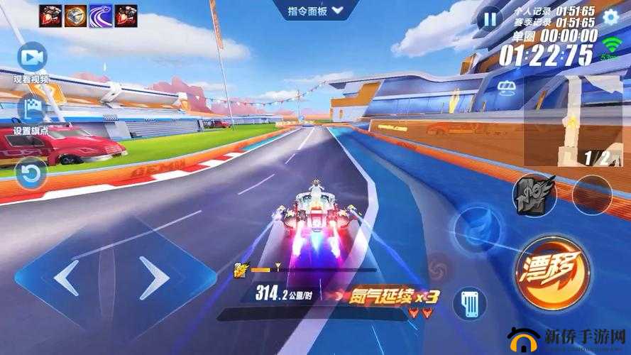 QQ飞车手游,揭秘停滞漂移——侧身漂移的奥秘