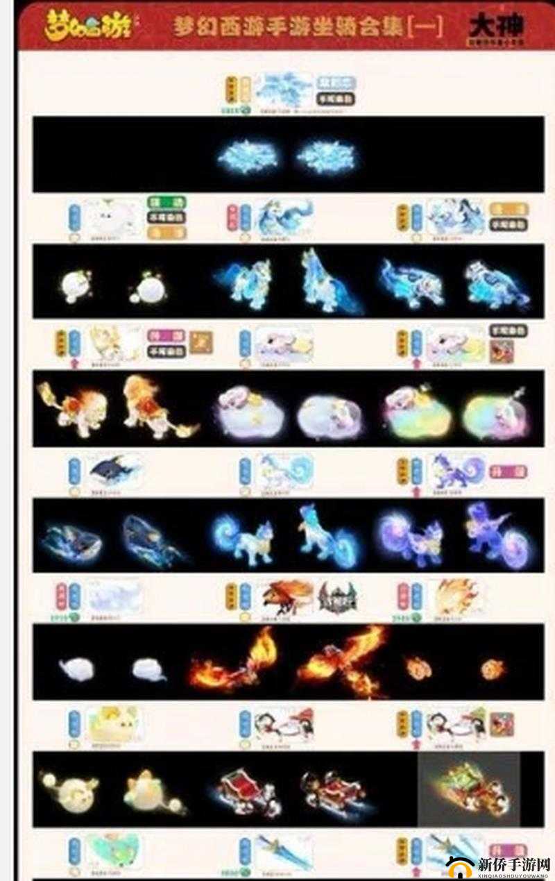 梦幻西游手游,个性化之旅——坐骑染色与幻彩系统详解