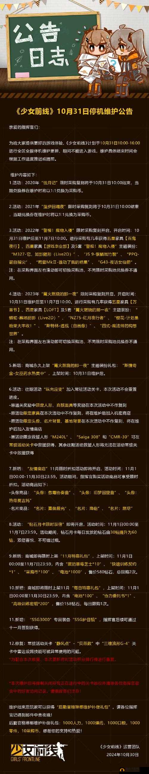 少女前线5月25日维护内容深度解析与新增活动后勤大成功UP攻略