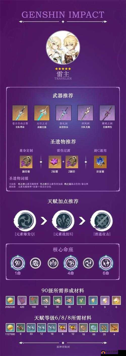 原神雷主深度玩法解析，高效资源管理与技能运用策略