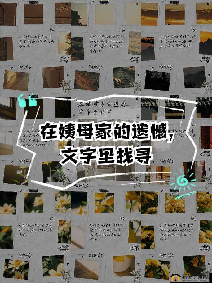 在姨母家的遗憾：那些未曾弥补的时光缺憾