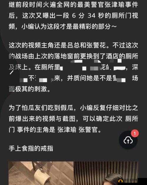 张津瑜事件后续发展及相关情况探讨
