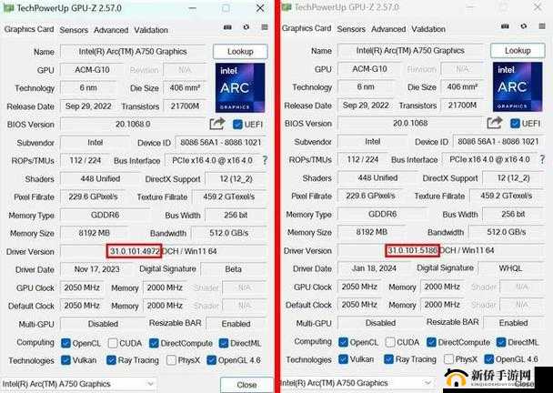 实测:英特尔锐炫 A750 显卡新驱动性能提升明显