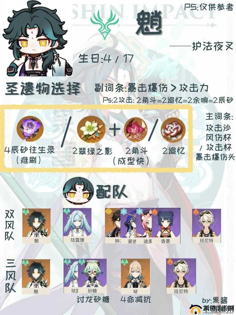 原神魈天赋培养素材大全 魈天赋满级素材汇总及玩法革命预测