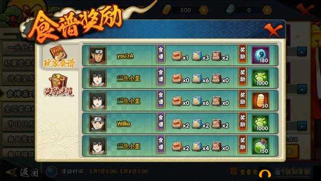 火影忍者手游食神比拼怎么玩？食神比拼活动规则介绍