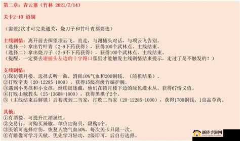 江湖悠悠第一章怎么通关？第一章1-10关通关打法攻略大全