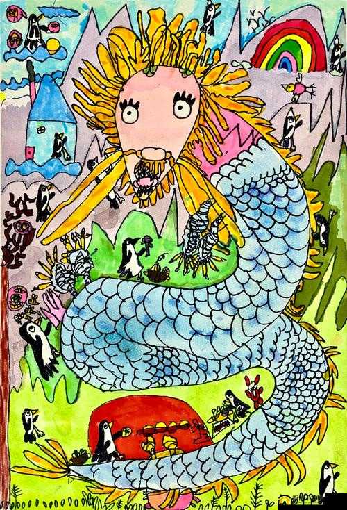 5一6年级画画图片大全:激发孩子创意的精选作品集,助力艺术启蒙与想象力培养
