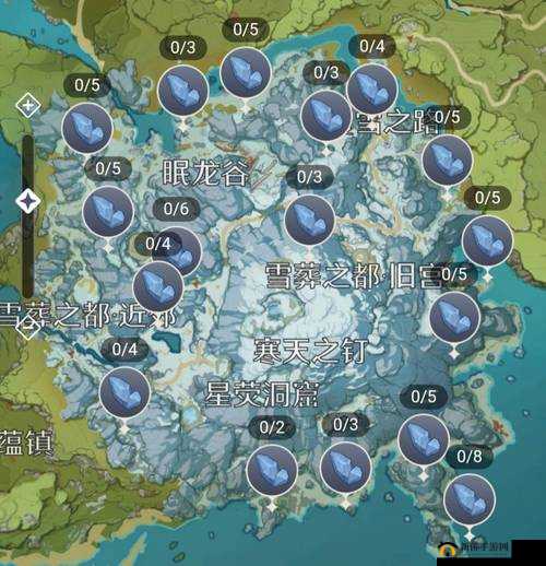 原神星落之地位置大全，7个陨星碎屑全收集地点图示