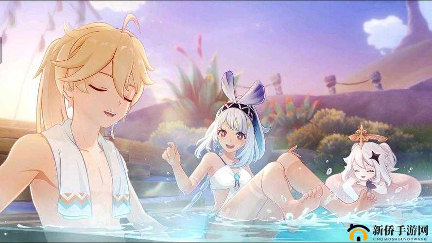 原神：旅行者与派蒙的温泉之旅