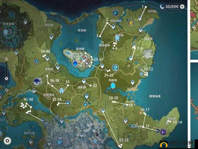 原神植物素材类商人位置在哪里？位置坐标查看大全