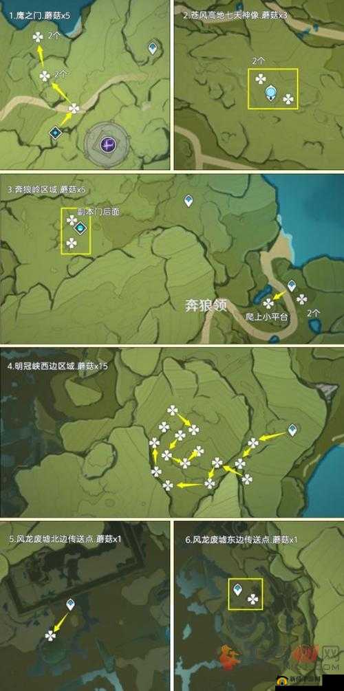 原神蘑菇哪里多？采集位置及刷新时间大全