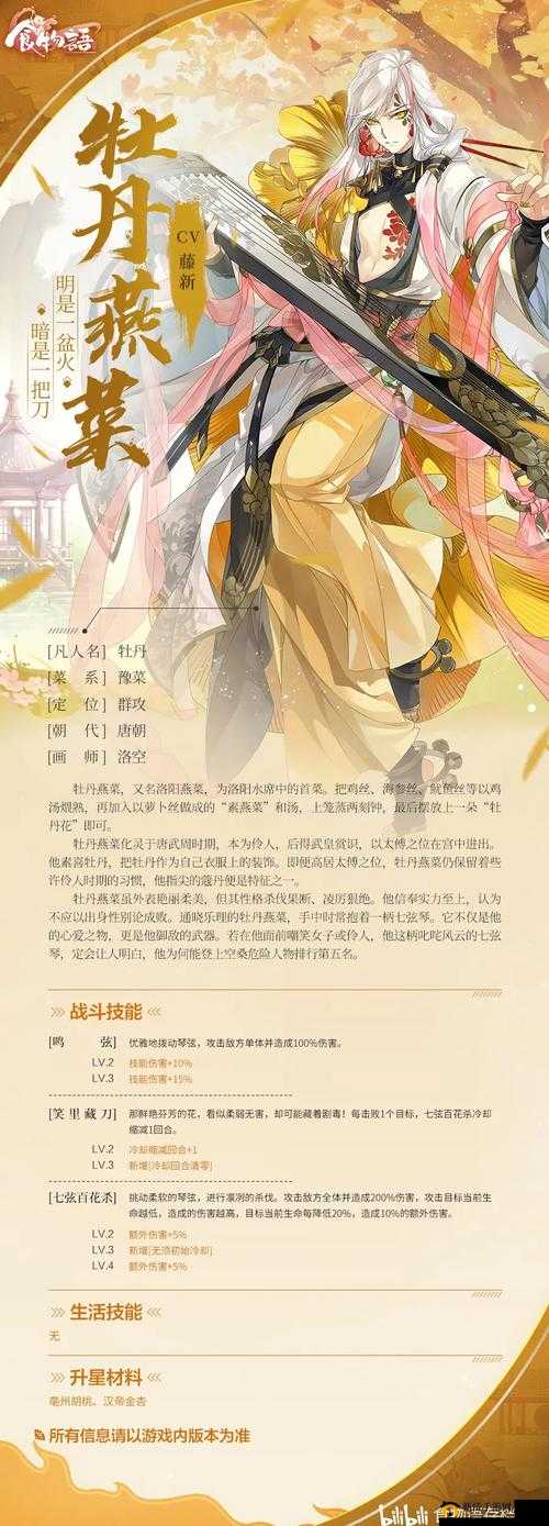 食物语天香白冀技能解析与新食魂技能效果预览