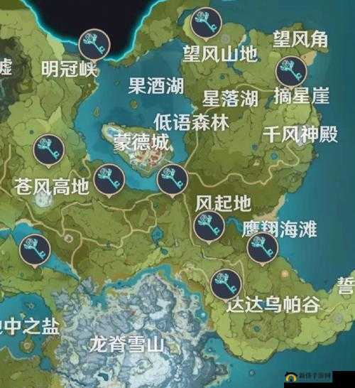 原神地灵龛位置大全，蒙德与璃月全图分布坐标一览
