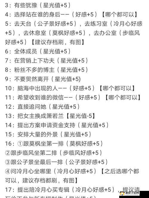 失忆偶像出道中攻略大全与深度解析