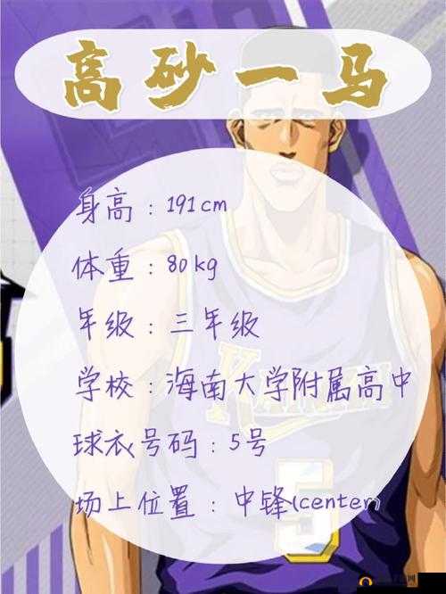 灌篮高手手游高砂一马获取及技能全攻略