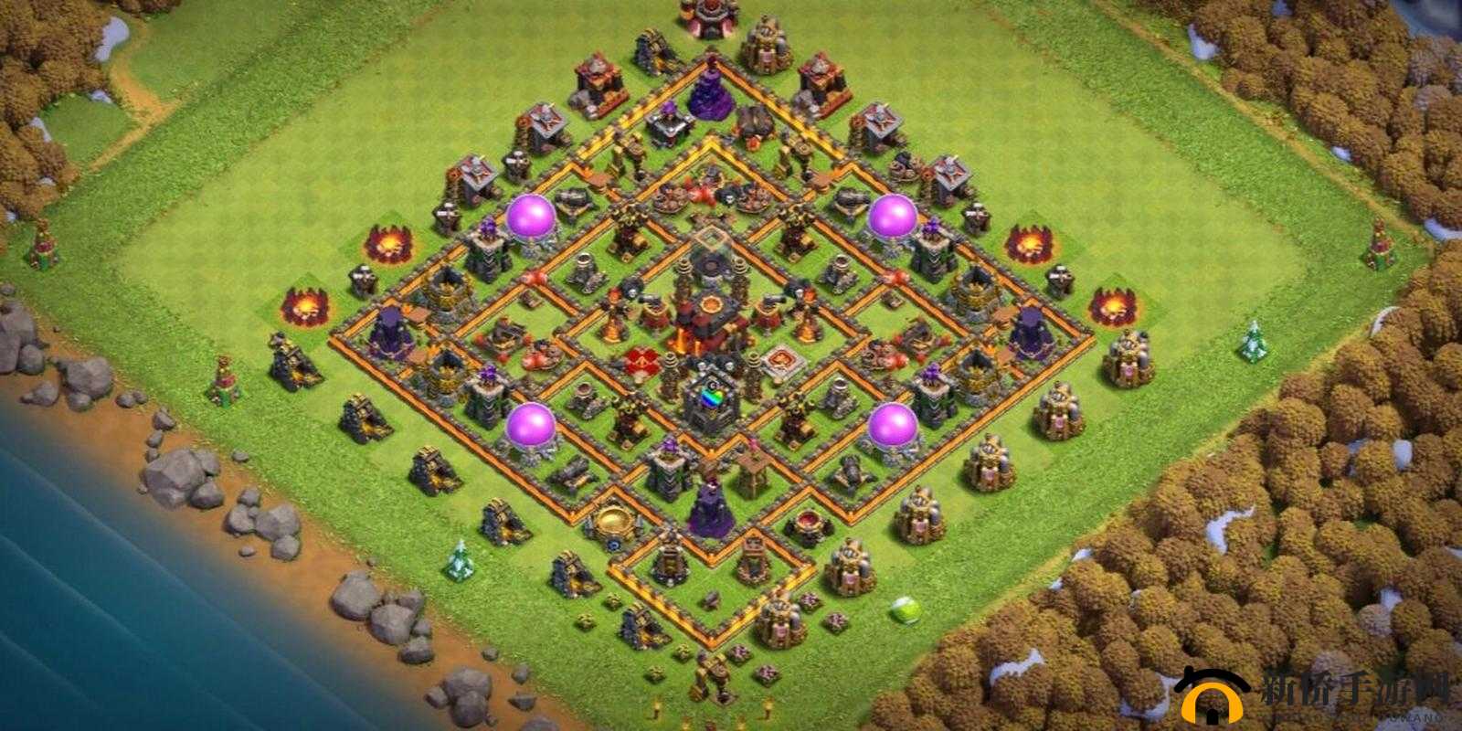 COC部落冲突10本部落战布局与日常Farm初期布阵推荐