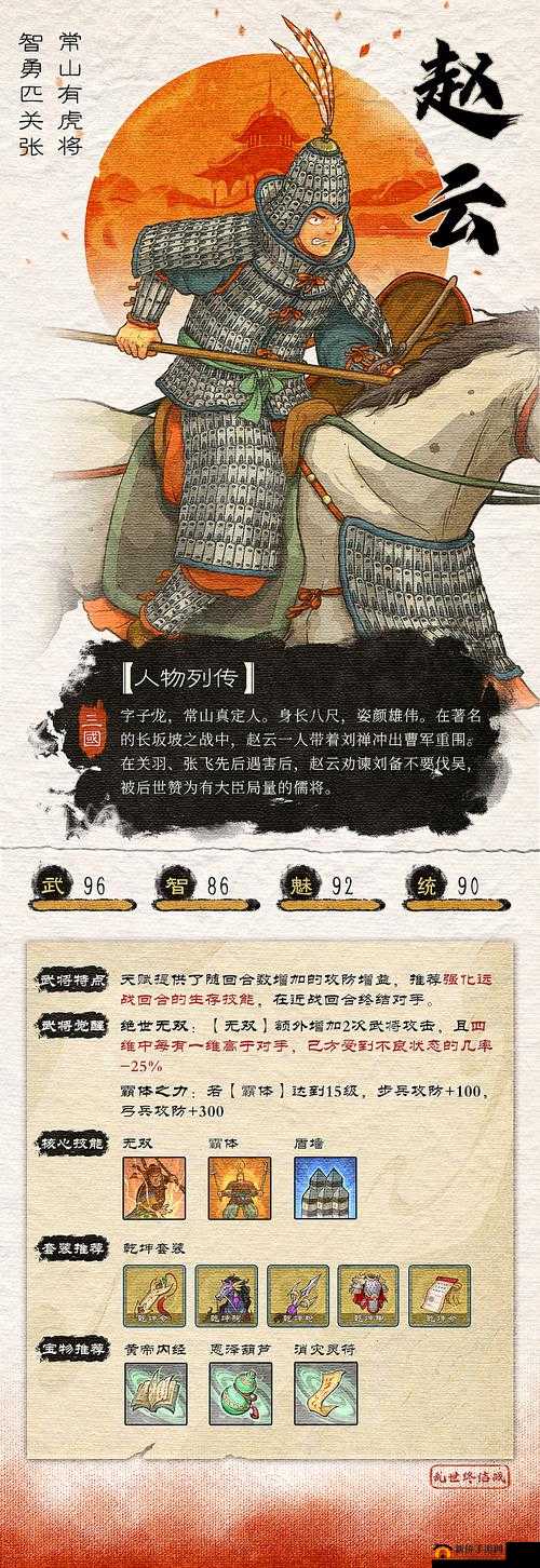 三国志威力无双中七进七出的常山赵子龙赵云全面介绍